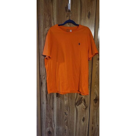 NWOT POLO by Ralph Lauren orange crew neck short-sleeve tee - Picture 1 of 5